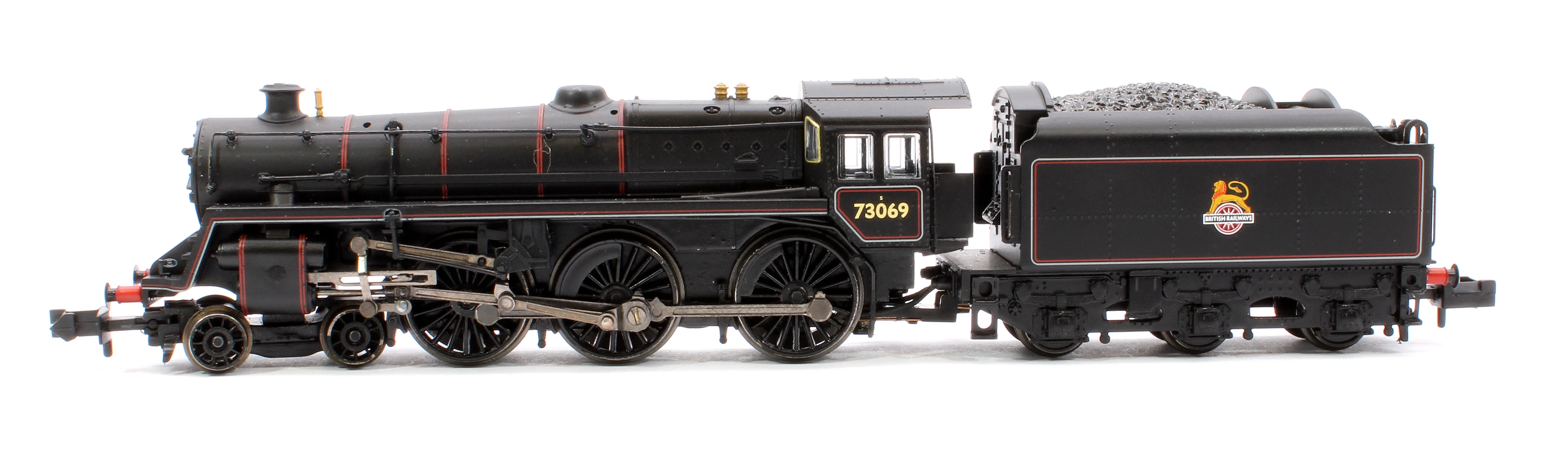 372-730ASF BR Standard 5MT with BR1C Tender 73069 BR Lined Black (Early Emblem) Steam Locomotive - Sound Fitted - Image 5