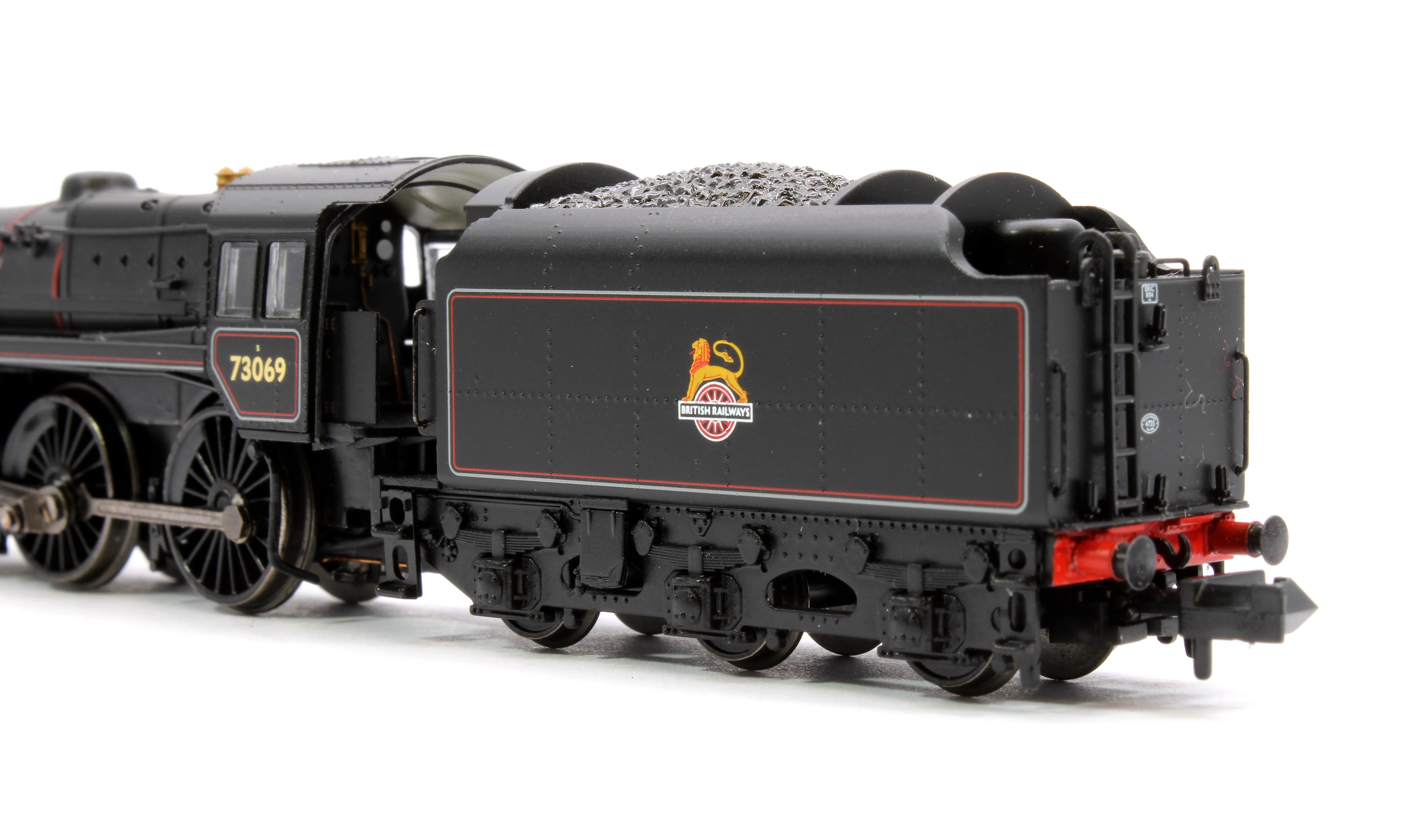 372-730ASF BR Standard 5MT with BR1C Tender 73069 BR Lined Black (Early Emblem) Steam Locomotive - Sound Fitted - Image 8