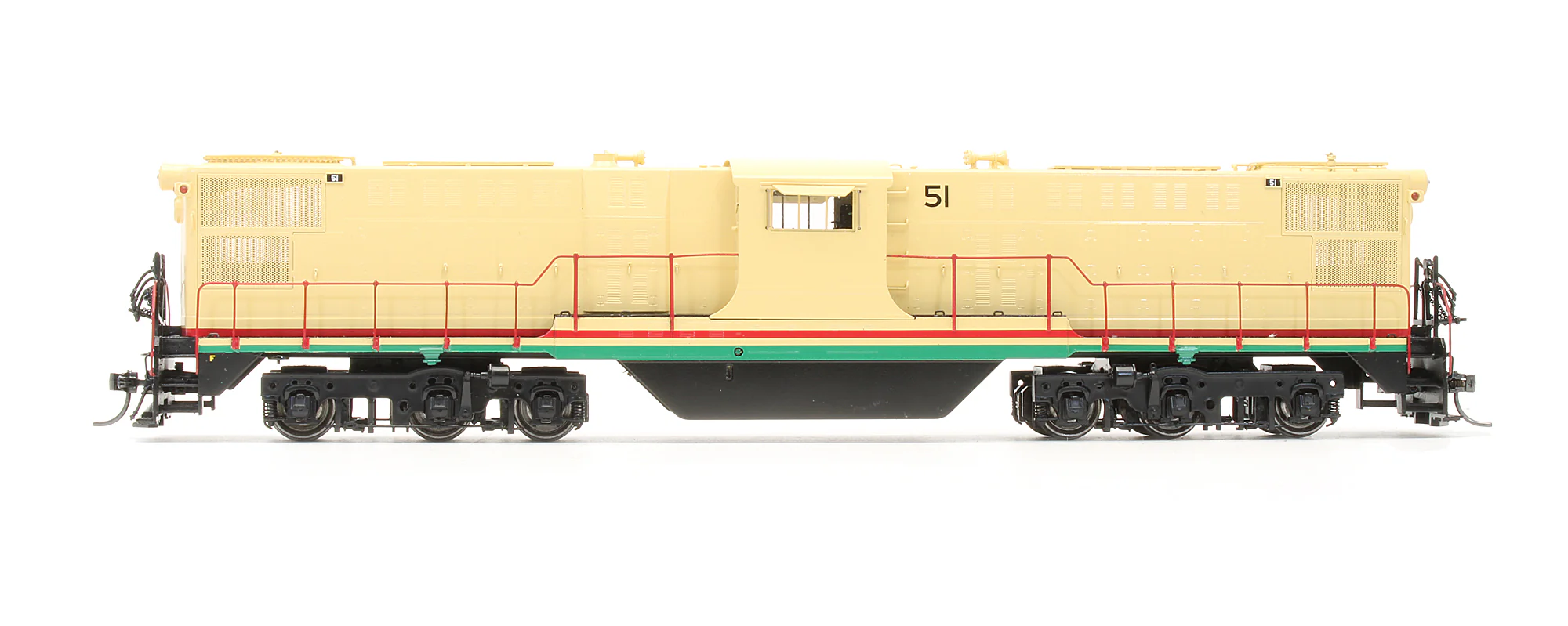 1108.3 Pre-Owned Brass - Baldwin Center Cab Diesel Locomotive Peabody - Road #51 - DCC Sound - Image 3