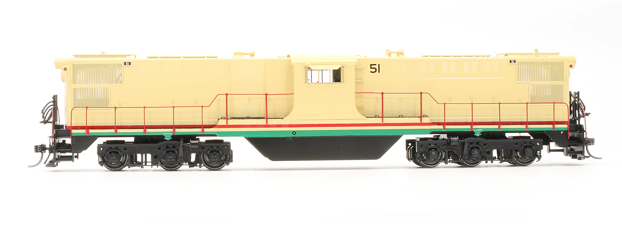 1108.3 Pre-Owned Brass - Baldwin Center Cab Diesel Locomotive Peabody - Road #51 - DCC Sound - Image 4