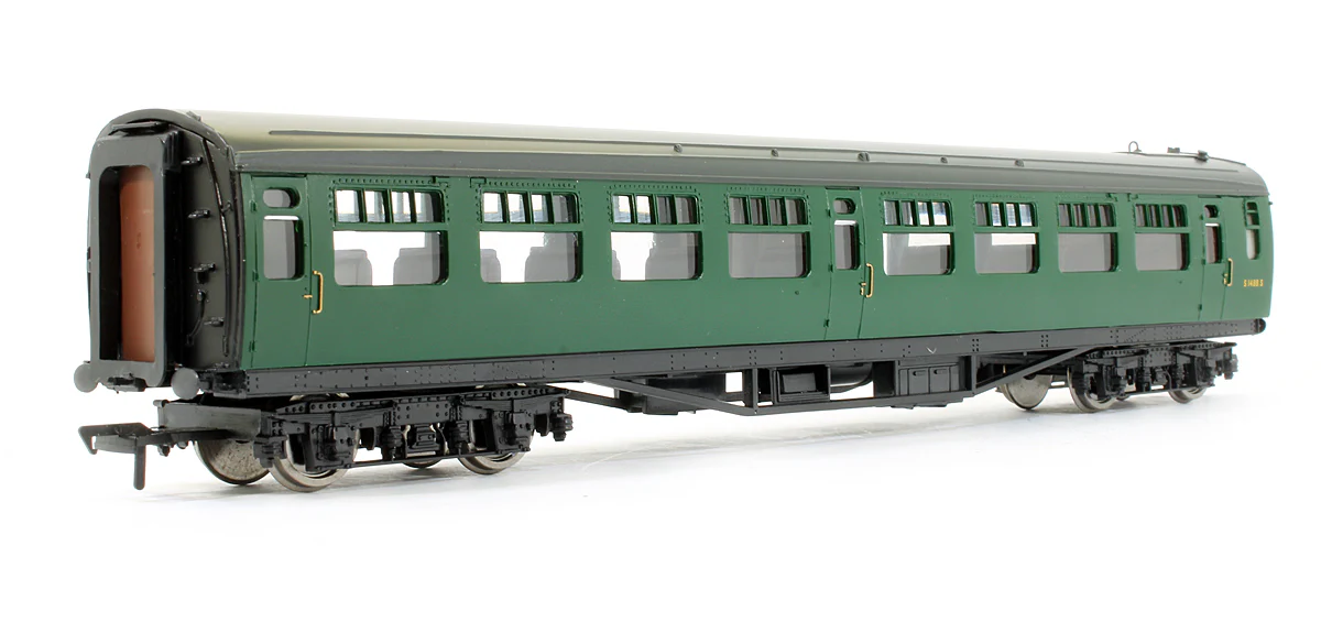 34-577A Pre-Owned Bulleid 2nd Open Coach BR (SR) Green S1488S