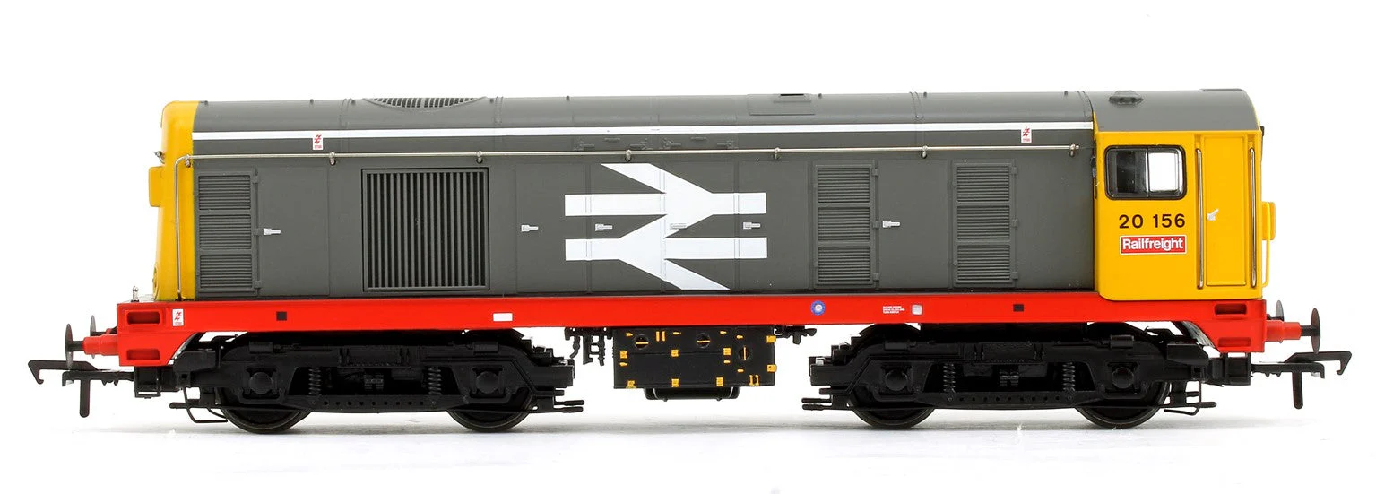 32-030DS Pre-Owned Class 20 156 BR Railfreight Grey Large Logo (Red Solebar) Diesel Locomotive (DCC Sound Fitted) - Image 3