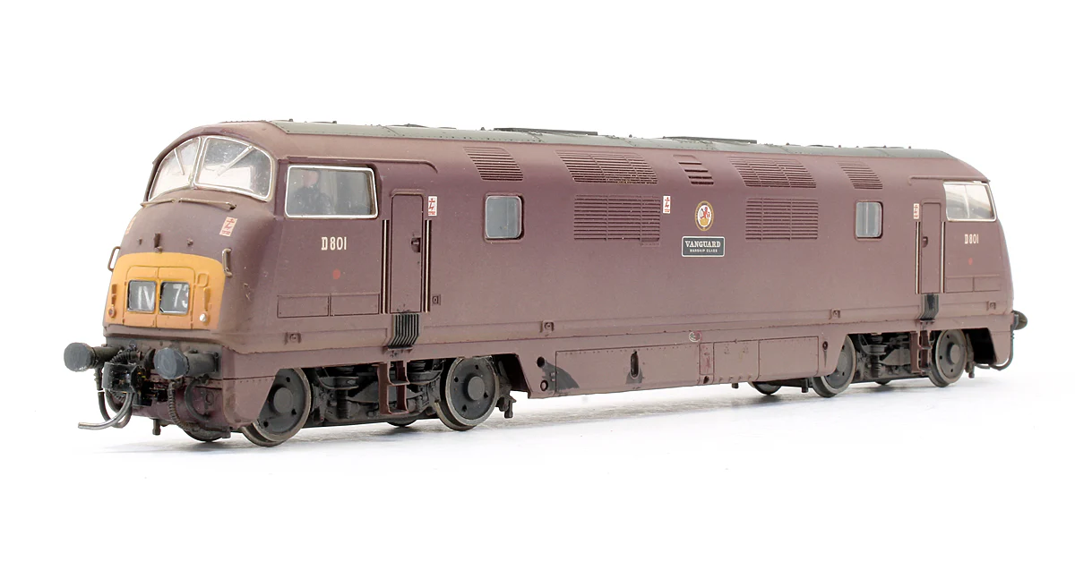 Pre-Owned 32-060 Class 42 Warship BR Maroon D801 'Vanguard' Diesel Locomotive (Weathered) - Image 2