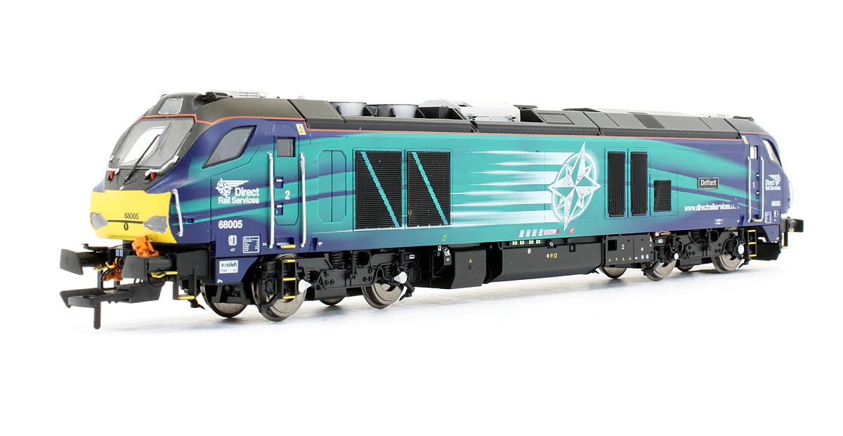4D-022-002 Pre-Owned Class 68 005 'Defiant' DRS Livery Diesel Locomotive - DCC Fitted