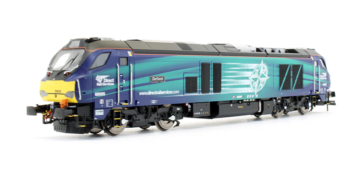 4D-022-002 Pre-Owned Class 68 005 'Defiant' DRS Livery Diesel Locomotive - DCC Fitted - Image 2