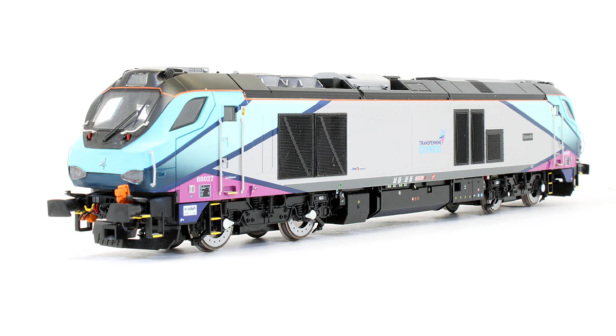 RN68027-CSF Pre-Owned Class 68 'Splendid' 68027 Transpennine Express Diesel Locomotive - Renumbered & Renamed - DCC Sound - Image 2