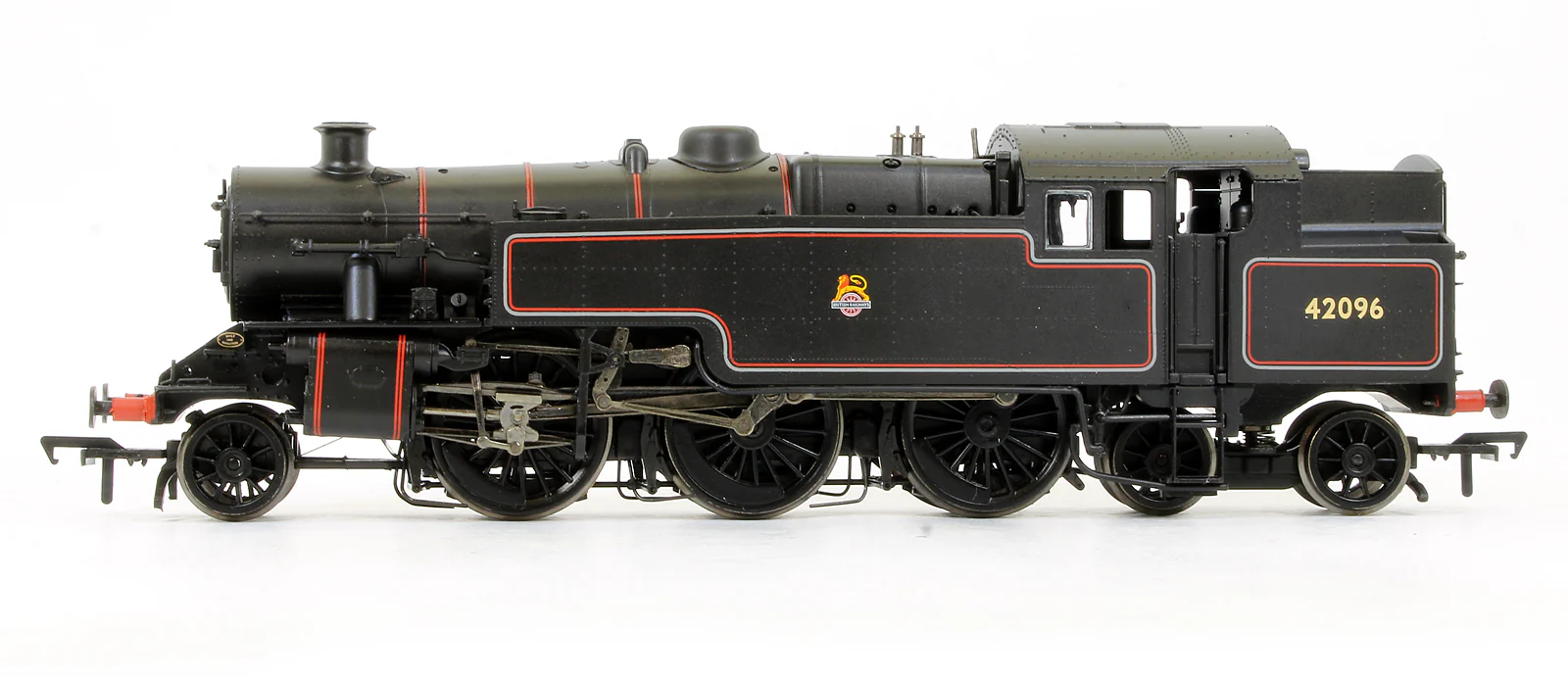 Pre-Owned 32-876 Fairburn Tank 42096 BR Lined Black Early Emblem Steam Locomotive - Image 4