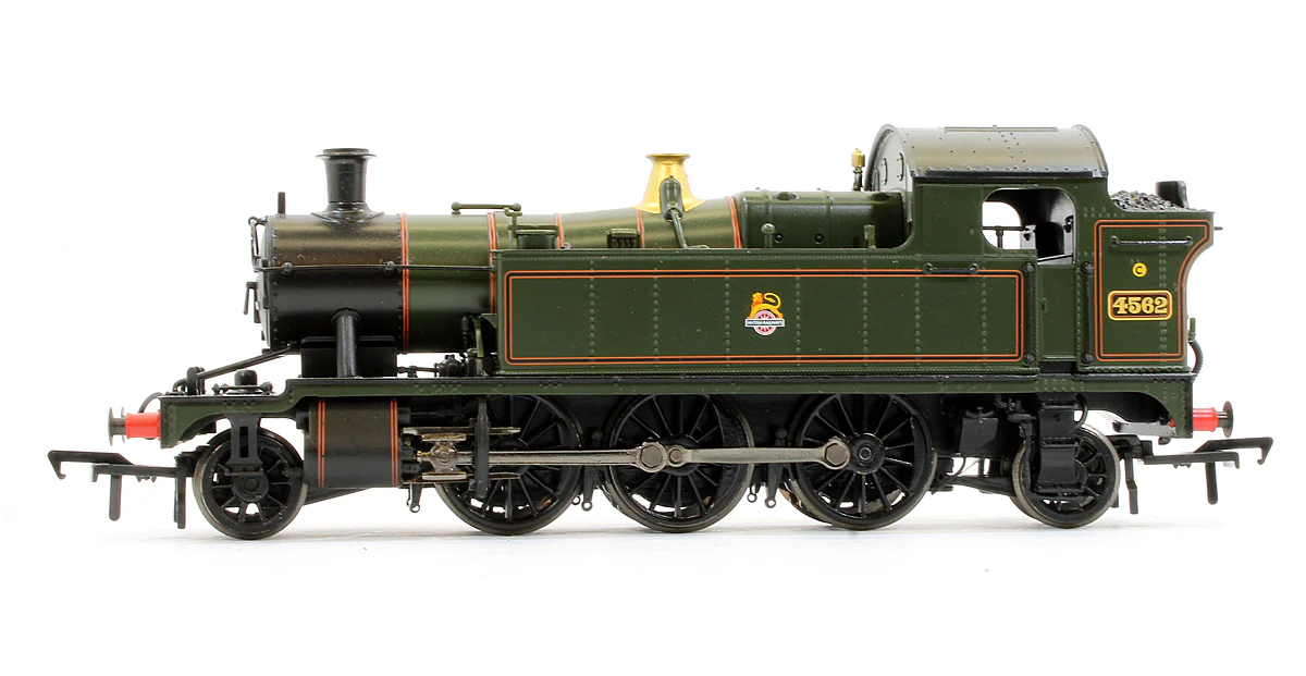 Pre-Owned GWR 45XX Prairie Tank 4562 BR Lined Green Early Emblem Steam Locomotive - Image 4