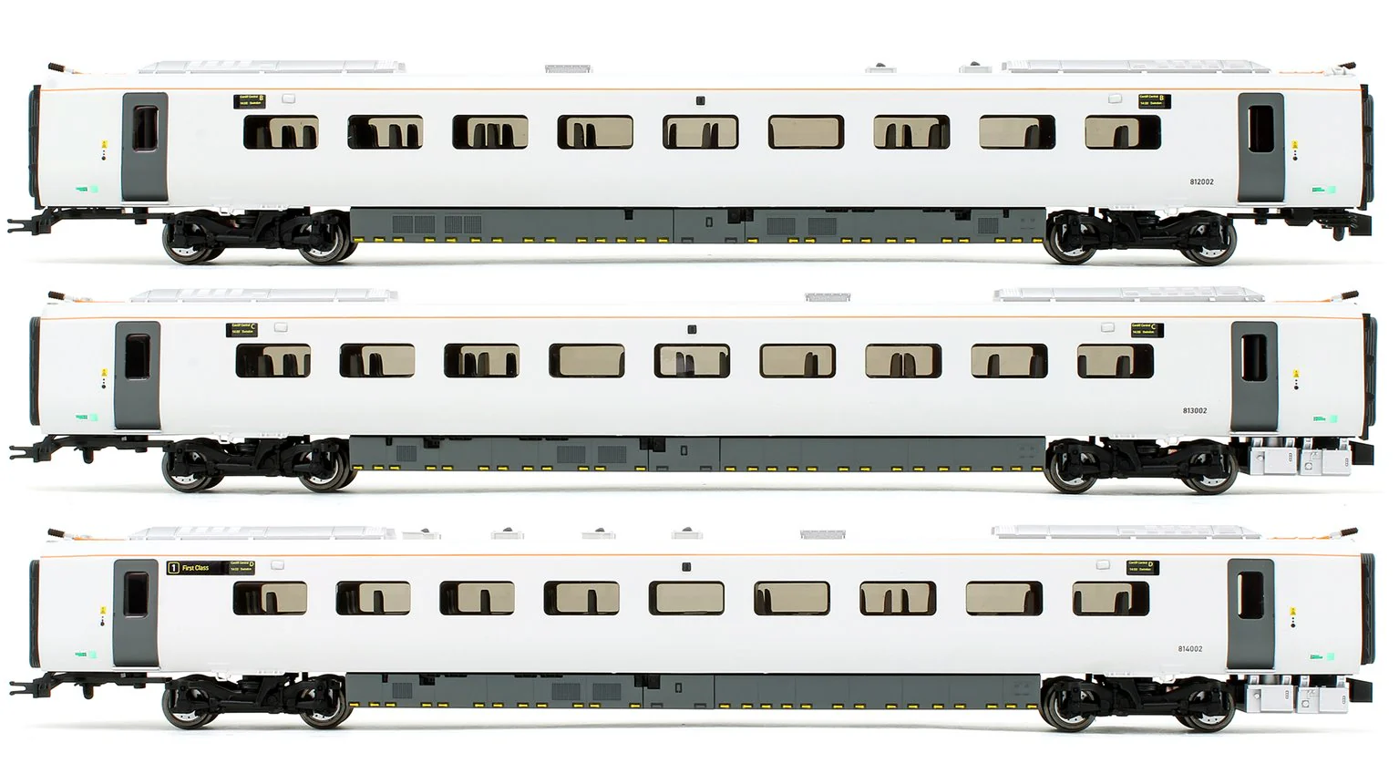 R4897 Hitachi IEP Bi-Mode Class 800/0 Test Train Coach Pack, Set 800 002, MSO 812 002, MSO 813 002 and MCO 814 002