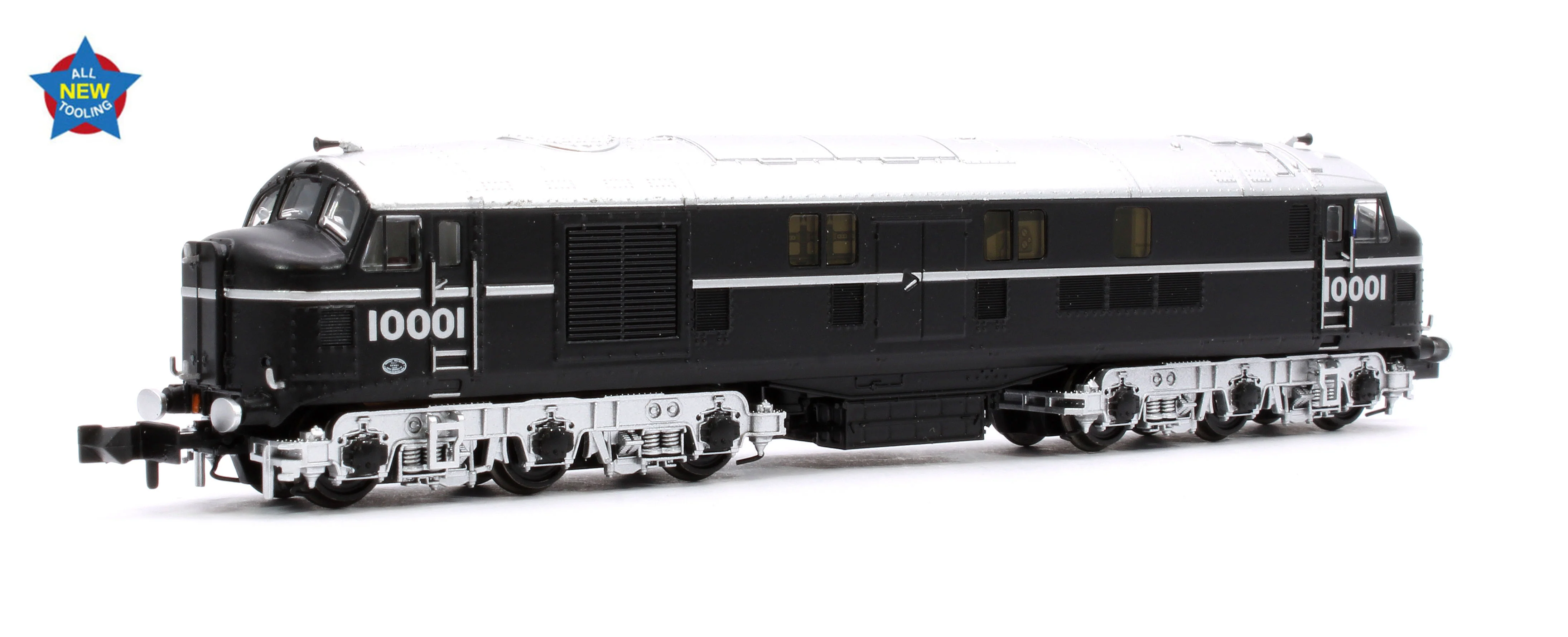Pre-Owned 372-911 LMS 10001 Black & Silver Diesel Locomotive - Image 9