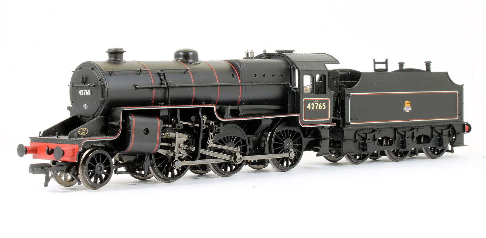 Pre-Owned 32-176 LMS Crab 42765 BR Lined Black Early Emblem Steam Locomotive