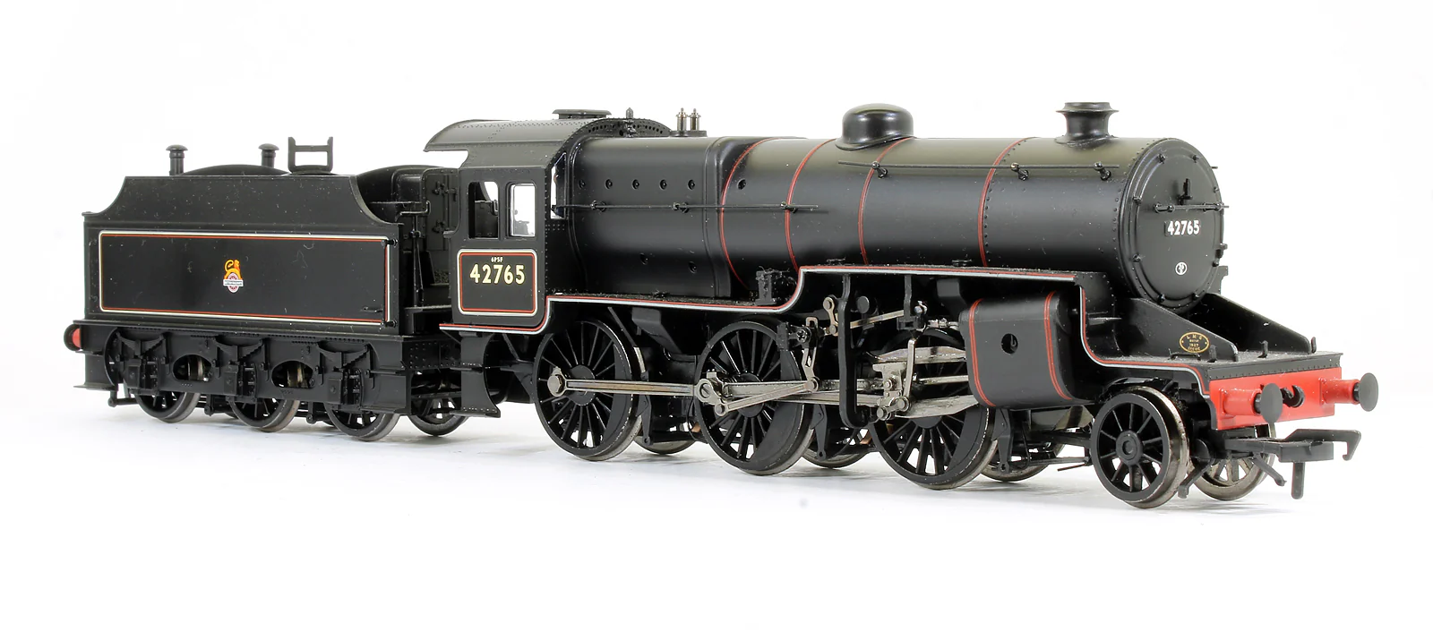 Pre-Owned 32-176 LMS Crab 42765 BR Lined Black Early Emblem Steam Locomotive - Image 2