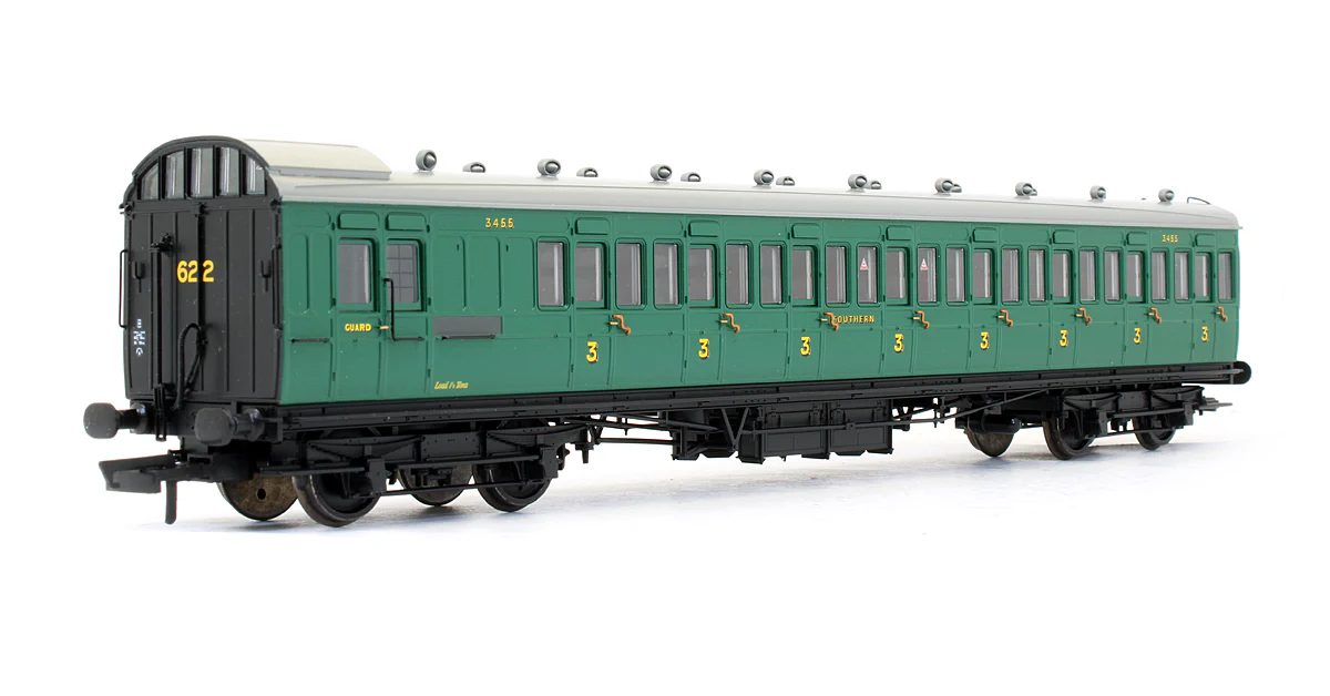 Pre-Owned 39-623 SE&CR 60' Birdcage Brake Third Coach Southern Railway Malachite Green '3455' - Image 2