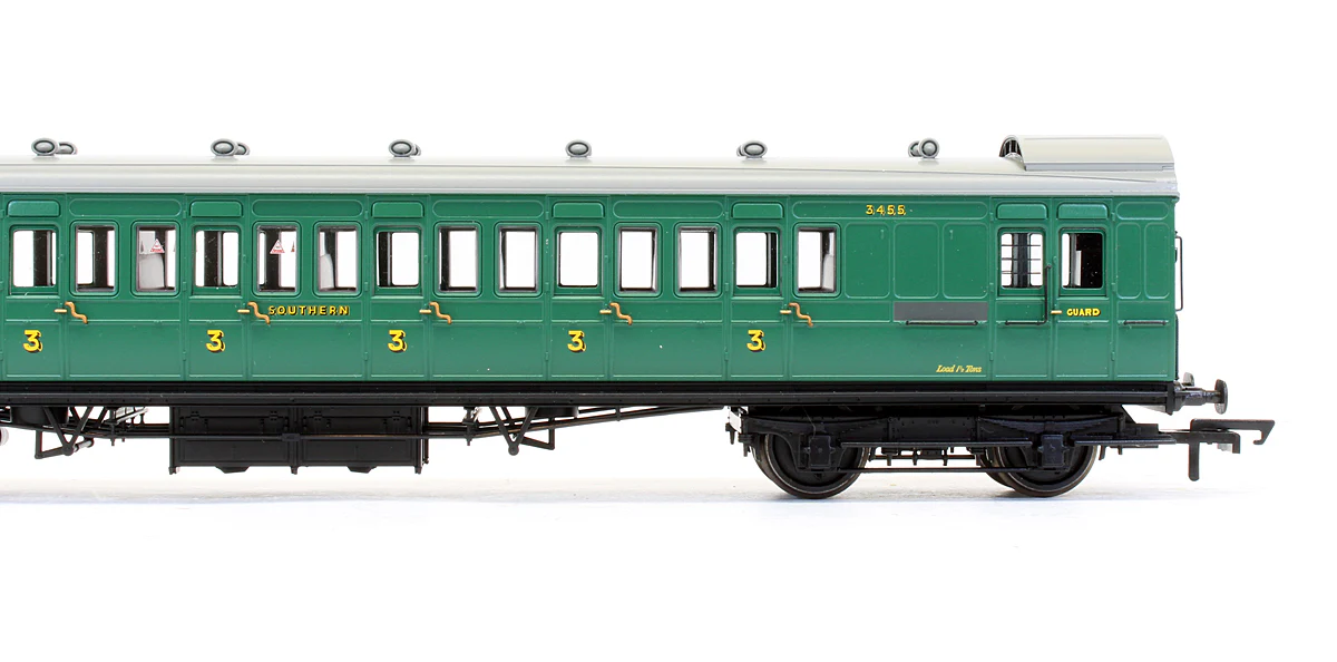 Pre-Owned 39-623 SE&CR 60' Birdcage Brake Third Coach Southern Railway Malachite Green '3455' - Image 3