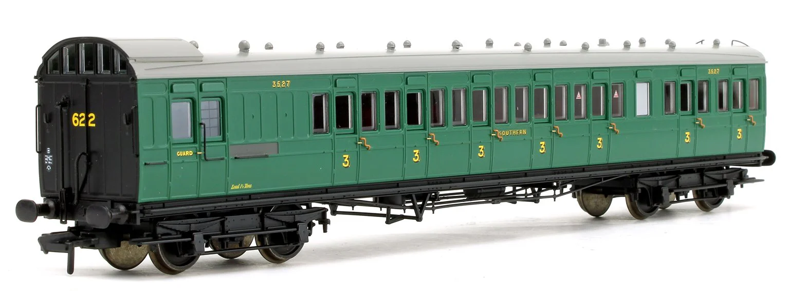 Pre-Owned 39-603 SE&CR 60ft Birdcage Brake Third Lavatory SR Malachite Green 3527