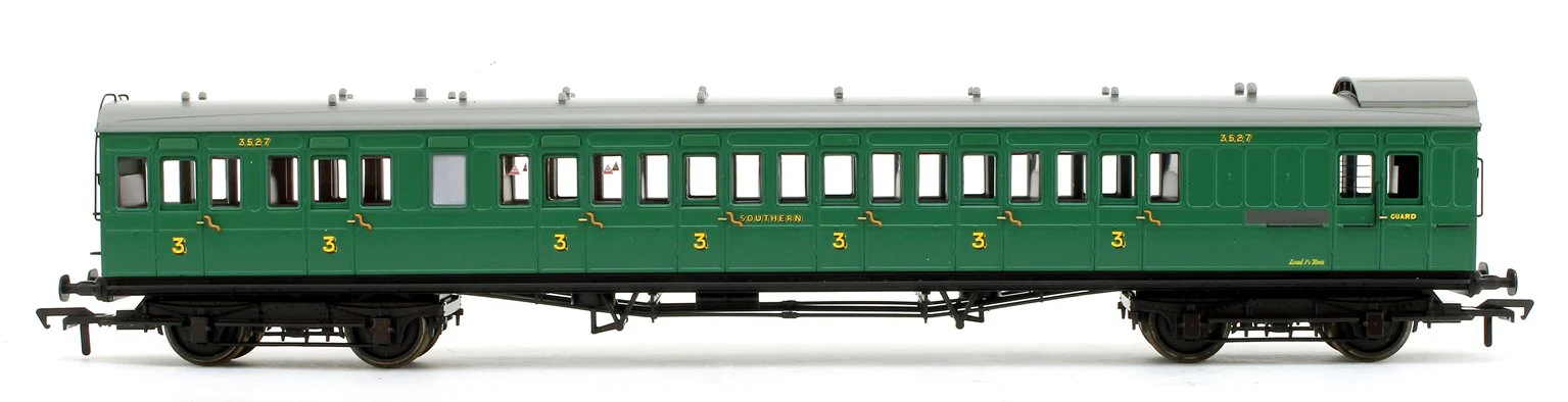 Pre-Owned 39-603 SE&CR 60ft Birdcage Brake Third Lavatory SR Malachite Green 3527 - Image 3