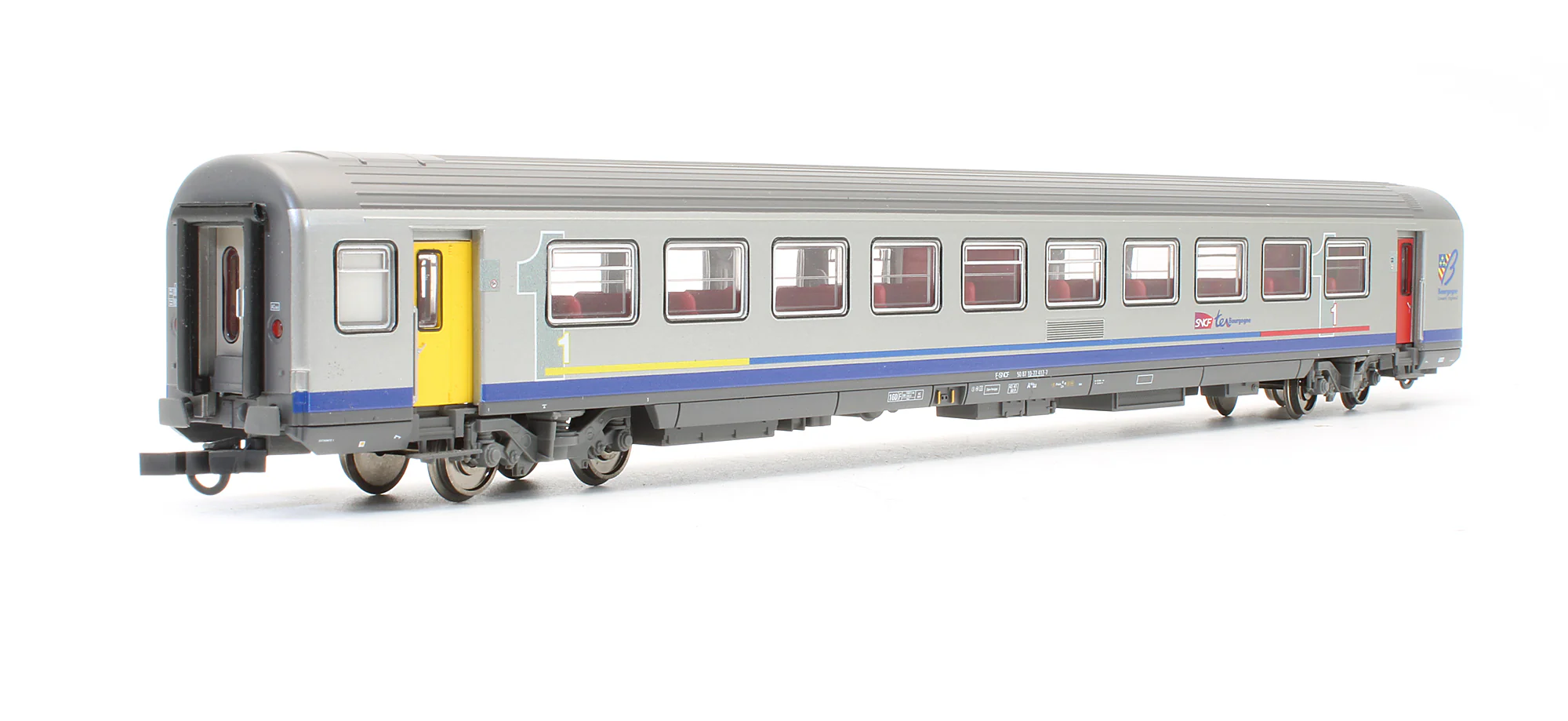 58654AB Pre-Owned Set Of 2 SNCF Passenger Cars - Image 4