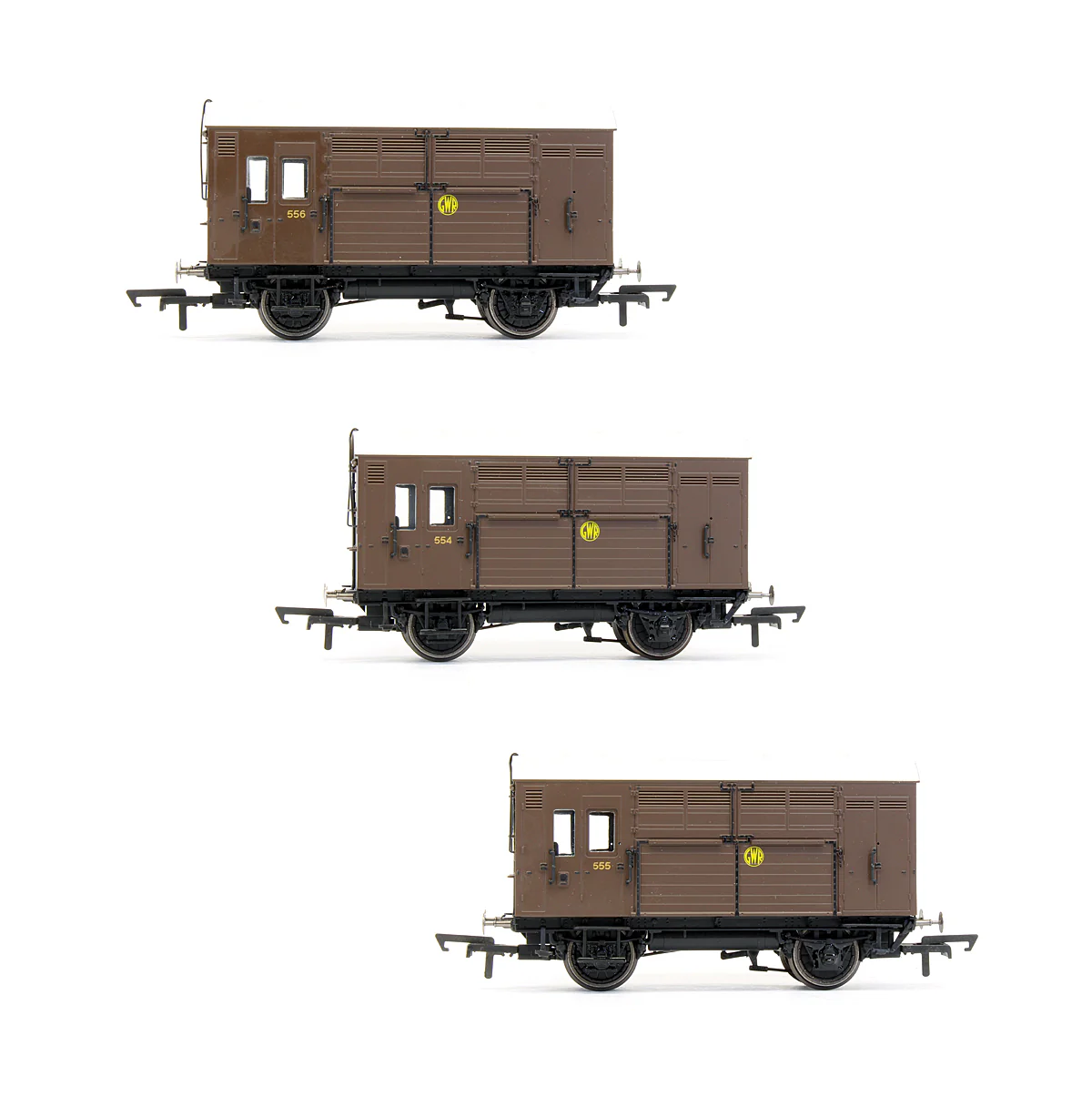 Pre-Owned R6883 Set Of 3 GWR Horse Box Wagons