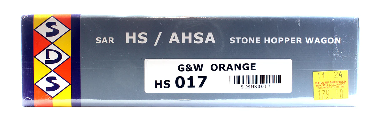 HS 017 Pre-Owned Set Of 5 HS / AHSA Stone Hopper Wagons G&W Orange - Image 2