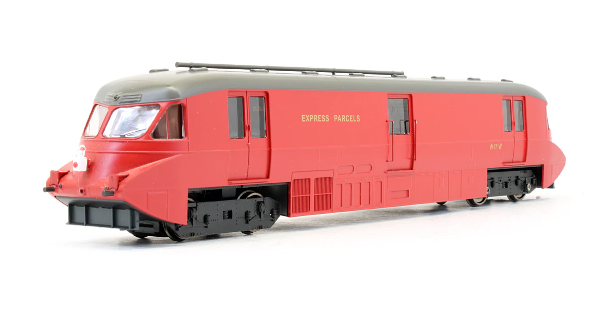 4D-011-101 Pre-Owned Streamlined Railcar Express Parcels BR Crimson Locomotive No.17 - DCC Fitted