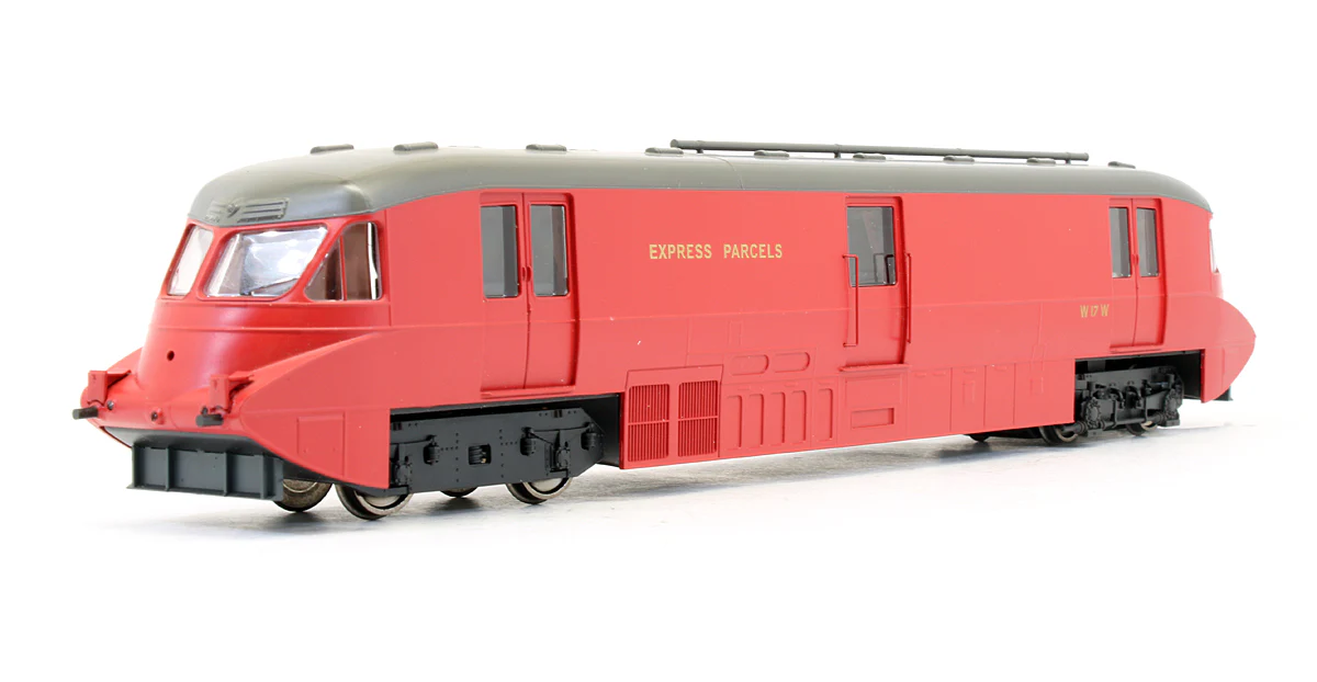 4D-011-101 Pre-Owned Streamlined Railcar Express Parcels BR Crimson Locomotive No.17 - DCC Fitted - Image 2