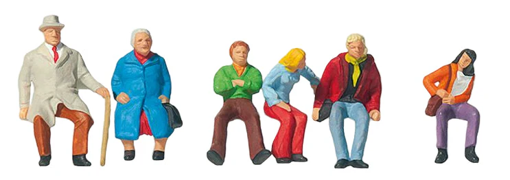 PR10027 Couples on Benches (3x2) Exclusive Figure Set