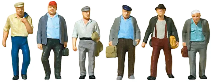 PR10366 Male Commuters (6) Exclusive Figure Set