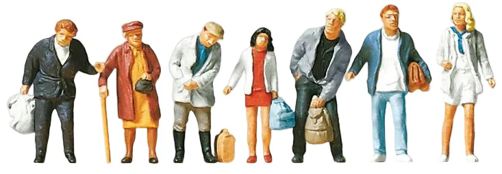 PR10400 Standing Bus/Train Passengers (7) Exclusive Figure Set