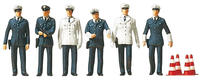 PR10422 German BRD Police (6) Exclusive Figure Set
