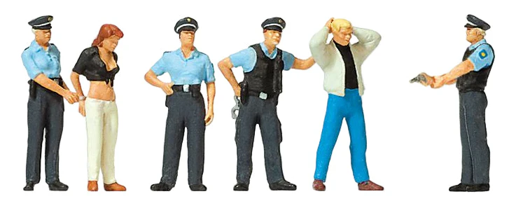 PR10589 Under Arrest Scene (6) Exclusive Figure Set