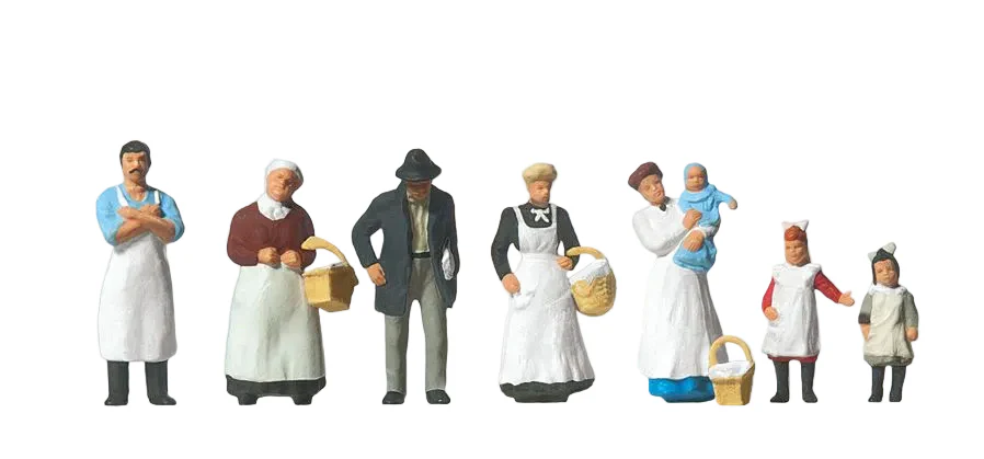PR12193 At the Grocers Shop 1900 (8) Exclusive Figure Set