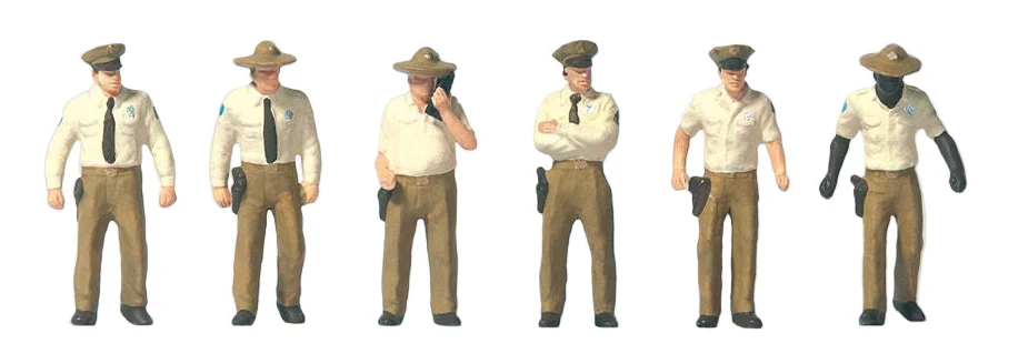 PR10796 US Sheriff Deputies (6) Exclusive Figure Set