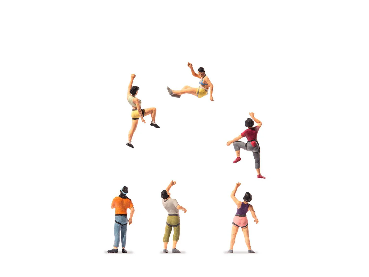 PR10808 Asian Free Climbers (6) Exclusive Figure Set