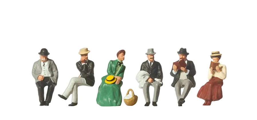 PR12190 Seated Passengers 1900 (6) Exclusive Figure Set