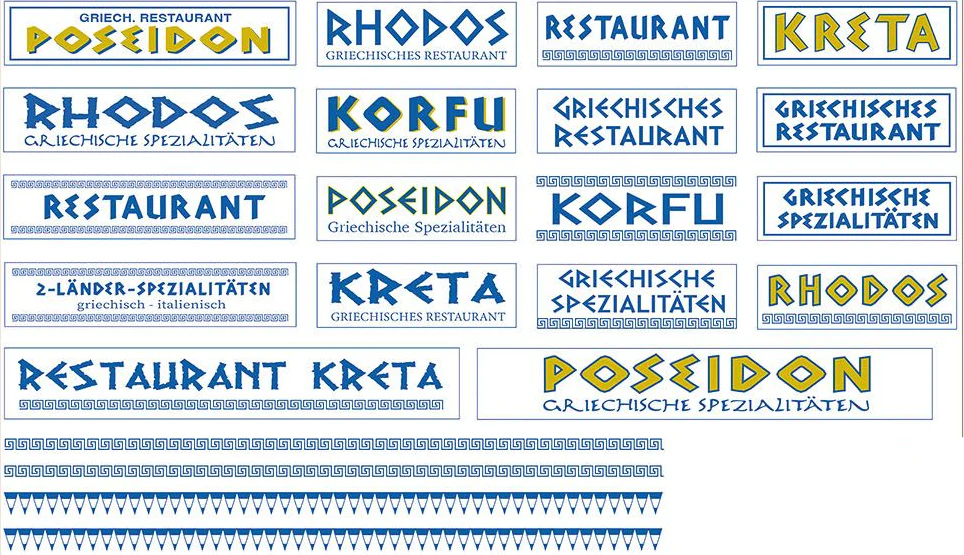 PR19401 Greek Restaurant Accessory Set - Image 2