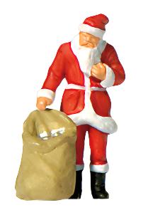 PR29027 Santa Claus with Sack of Gifts Figure