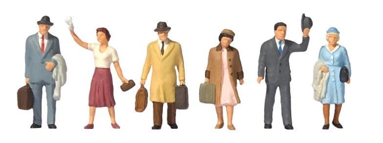 PR73008 Travellers (6) British OO Scale Figure Set