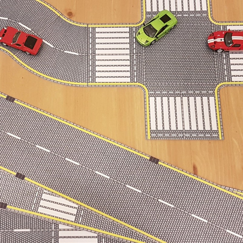 P3D-UV-01 HO Scale UV Printed 3D PVC Road Set (Cobblestone) - Image 5