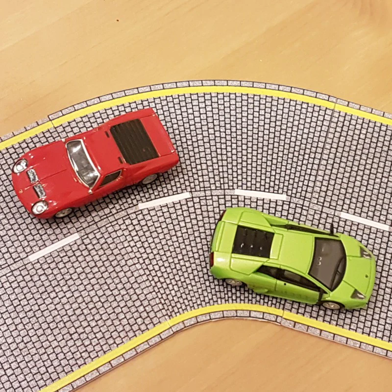 P3D-UV-03 N Scale UV Printed 3D PVC Road Set (Cobblestone) - Image 3