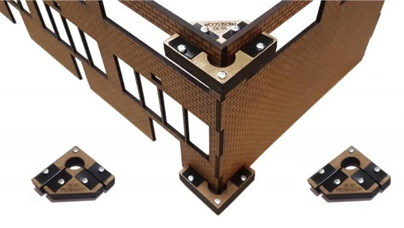 PPR-SS-10 90 Degree "Snap & Glue" Large Scale Magnetic Set Squares (4 Pcs) - Image 2