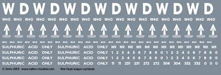 RT-2-4153 War Department WD brandings: rolling stock (white) Transfer