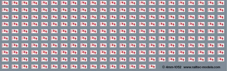 RT-4-1052 Overhead Warning Electrification Flashes: 1980-90s OO Gauge Waterslide Decals Transfer