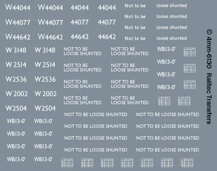 RT-4-6130 Milk Tankers Waterslide Decals Transfer