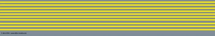 RT-4-9014 Station Platform Safety Lines: Yellow OO Gauge Waterslide Decals Transfer