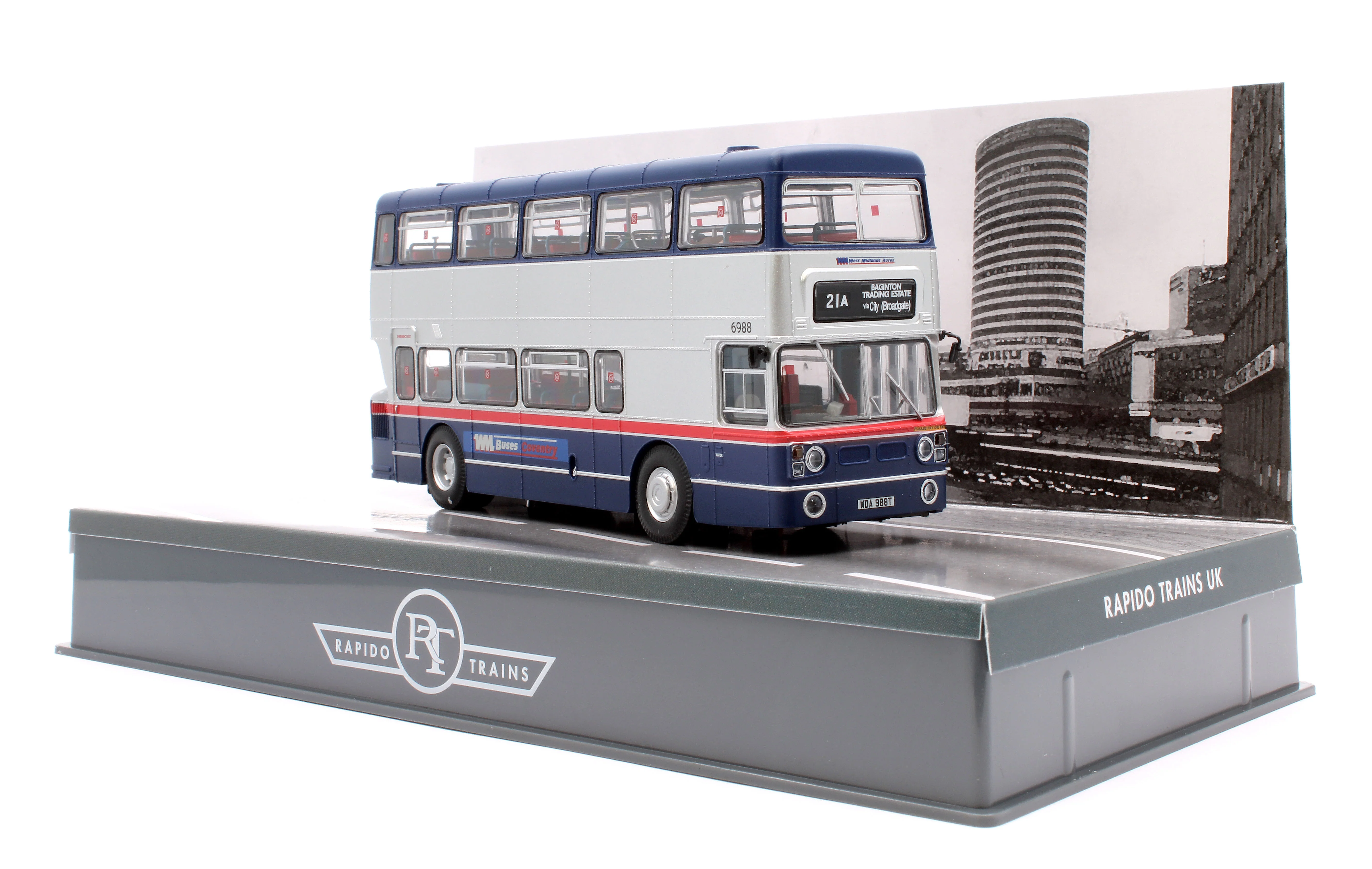 901031 Leyland Fleetline WDA988T, Route 21A Baginton, West Midlands Buses Coventry livery - Image 4