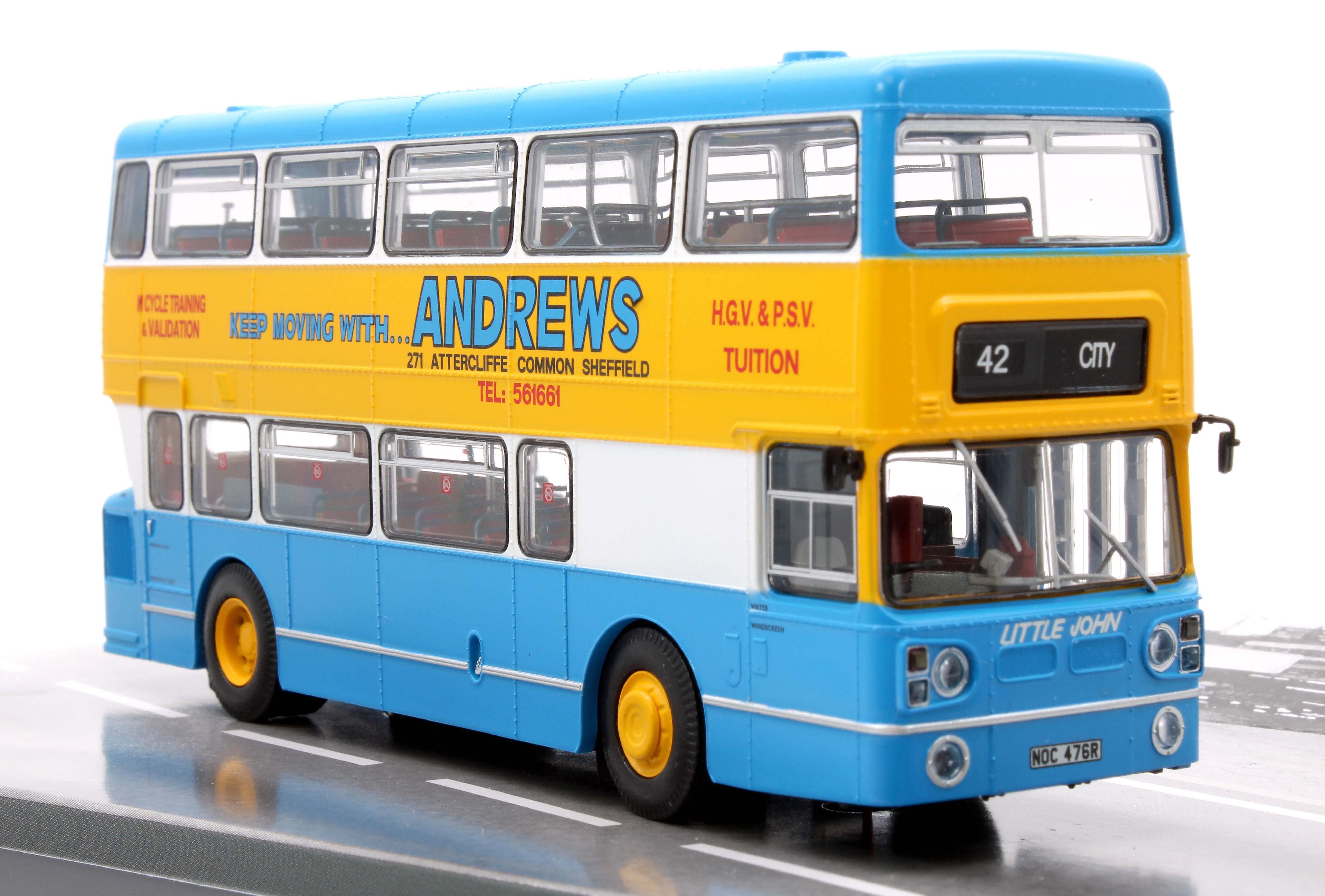 901037 Leyland Fleetline NOC476R 'Little John', Route 42 City Centre, Andrews of Sheffield livery - Image 2