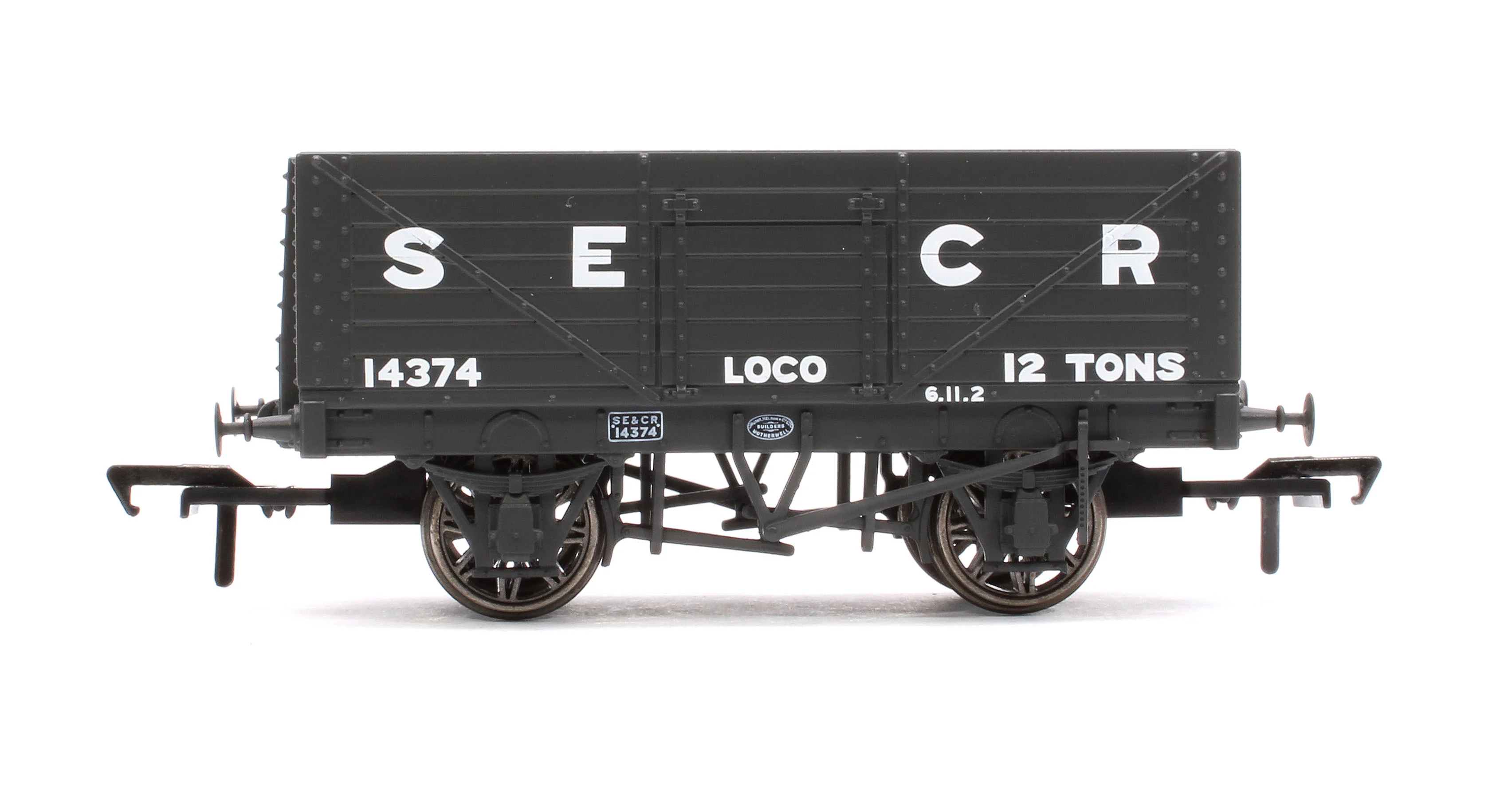 967405 SECR 12T 7 Plank Mineral Wagon (SR Dia.1357) SECR Loco Coal (Late) No.14374 - Image 2