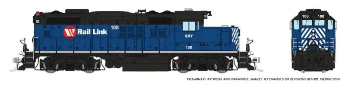 54523 HO GP9u (DC/DCC/Sound): Southern Rwy of BC: #108