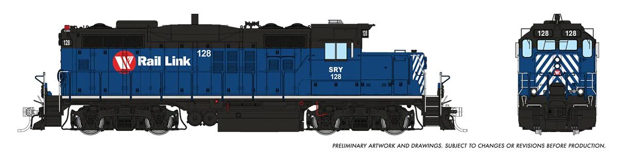 54524 HO GP9u (DC/DCC/Sound): Southern Rwy of BC: #128