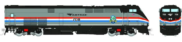 85004 HO GE P32AC-DM (DC/Silent): Amtrak - Phase III Empire Service w/ hatch: #706